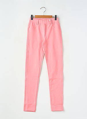 Pantalon slim talie elastică talie elastică roz BOBOLI fată