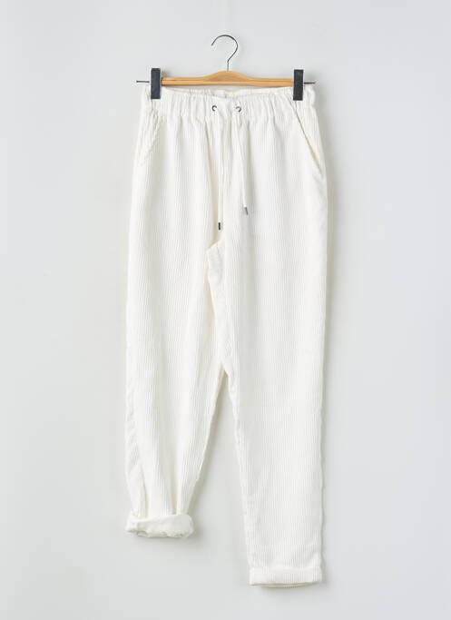 Pantalon drept alb TEDDY SMITH femeie