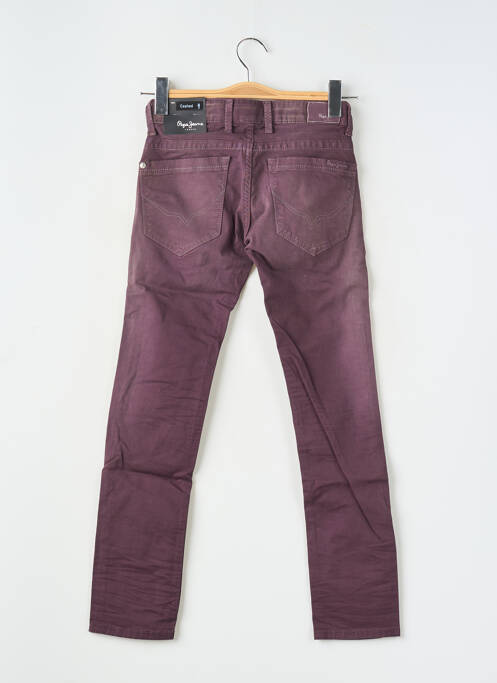 Pantalon slim violet PEPE JEANS fată