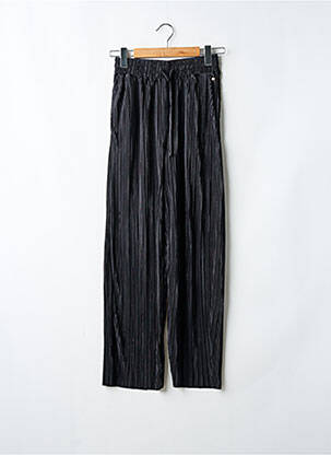 Pantalon drept talie elastică mărime normală negru TEDDY SMITH femeie