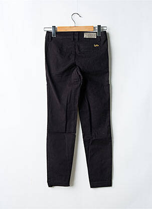 Pantalon slim țesătură poplin mărime normală negru LPB LES PETITES BOMBES  femeie