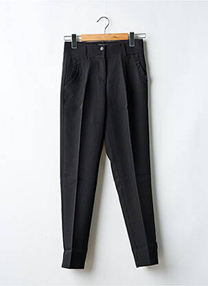Pantalon slim țesătură poplin mărime normală negru MOLLY BRACKEN femeie