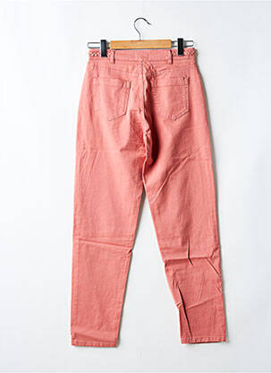 Pantalon slim țesătură poplin mărime normală roz LOLA ESPELETA femeie