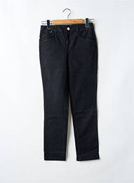 Pantalon slim țesătură poplin talie înaltă negru LOLA ESPELETA femme