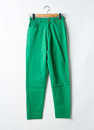 Pantalon drept elasticitate mărime normală verde LOLA ESPELETA femeie