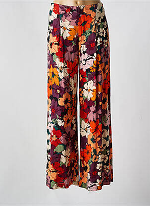 Pantalon drept violet ORFEO femeie