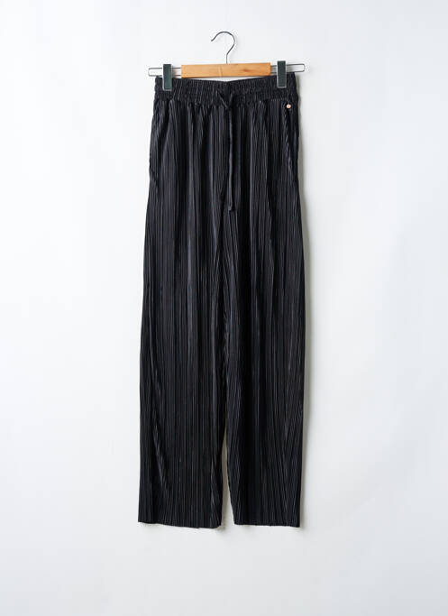 Pantalon drept talie elastică mărime normală negru TEDDY SMITH femme