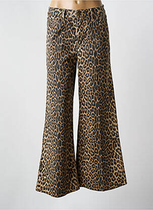 Pantalon evazat bej ORAIJE femeie