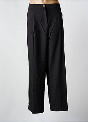 Pantalon drept talie elastică negru NOUGAT femeie