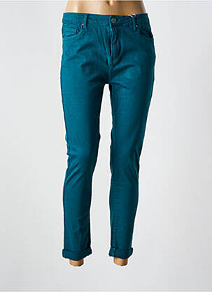 Pantalon slim buzunare albastru NINA CARTER femeie