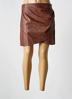 Fustă scurtă maro ADILYNN femeie