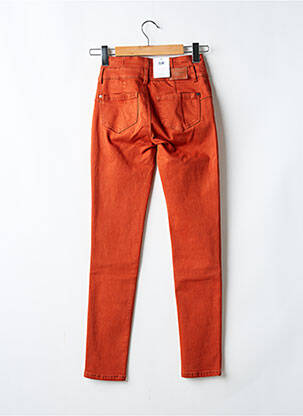 Pantalon slim buzunare portocalie C'EST BEAU LA VIE femeie