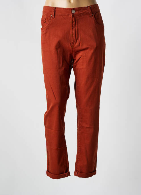 Pantalon slim maro NINA CARTER femeie