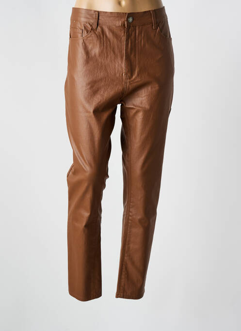 Pantalon slim maro NINA CARTER femeie