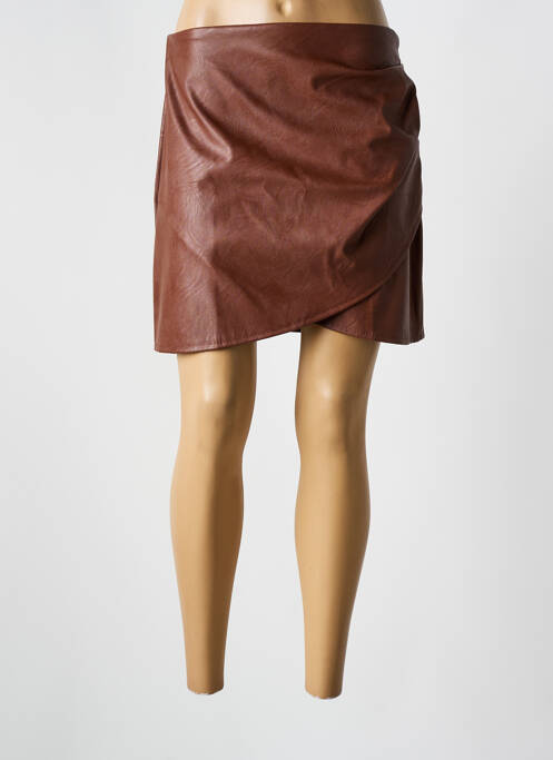 Fustă scurtă maro ADILYNN femeie