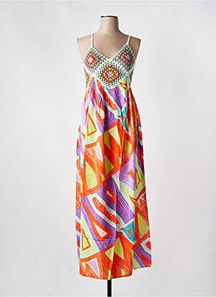 Rochie lungă portocaliu CREAM femeie