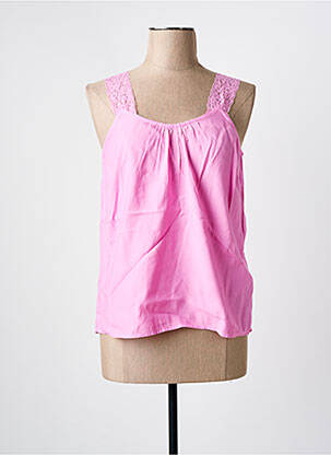 Top roz CREAM femeie