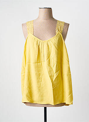 Top galben CREAM femeie