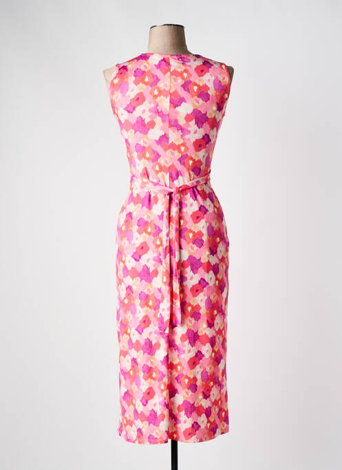 Rochie midi roz JULIE GUERLANDE femeie