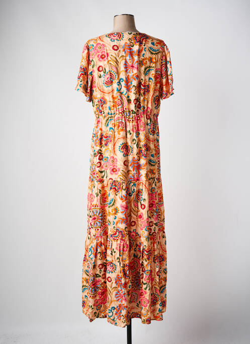 Rochie lungă portocaliu C'EST BEAU LA VIE femeie