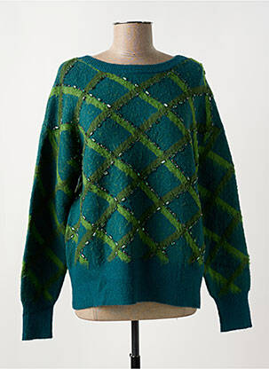 Pulover elasticitate mâneci lungi verde KOCCA femeie