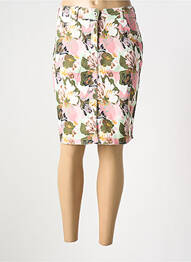 Fustă midi elasticitate alb 7 SEASONS femme