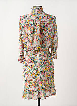 Rochie midi imprimeu floral mâneci lungi roz CHATTAWAK femeie