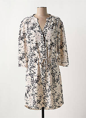 Rochie scurtă mâneci 3/4 mâneci 3/4 bej CHATTAWAK femeie