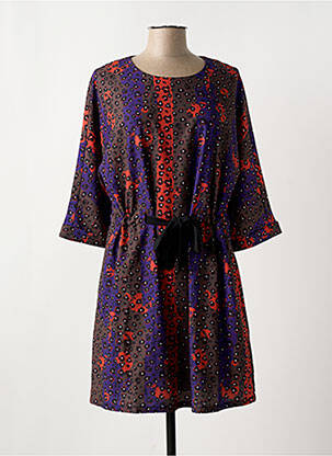 Rochie scurtă mâneci 3/4 mâneci 3/4 portocalie CHATTAWAK femeie