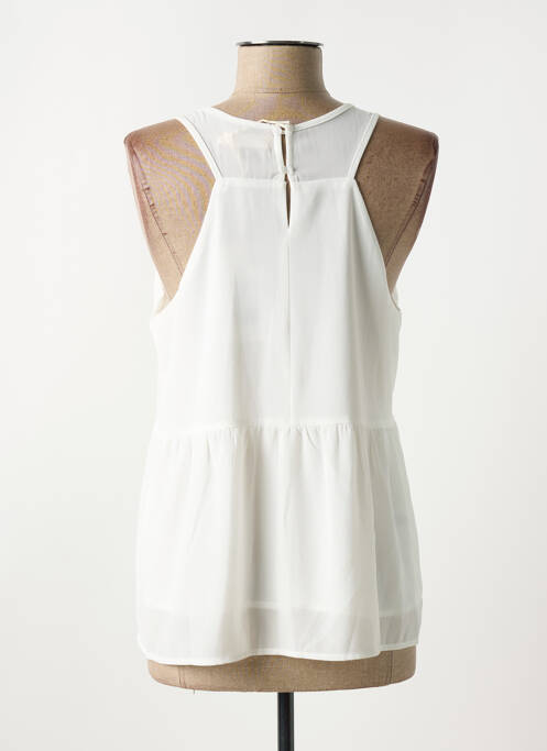 Top alb DEELUXE femeie