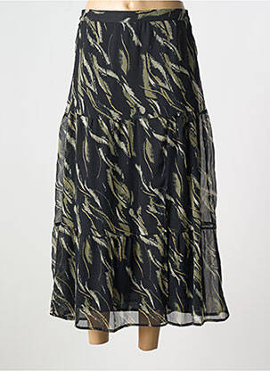 Fustă lungă negru ANGE femeie