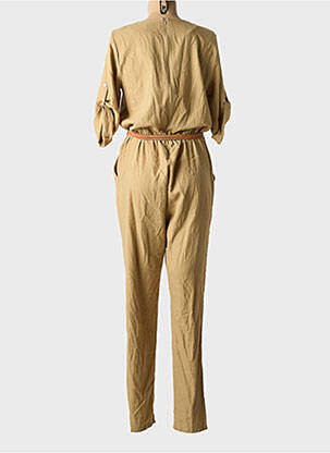 Salopetă-pantalon croială cambrată mâneci 3/4 verde MOLLY BRACKEN femeie