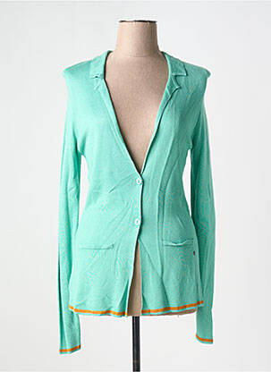 Vestă cu mâneci lungi verde SURKANA femeie