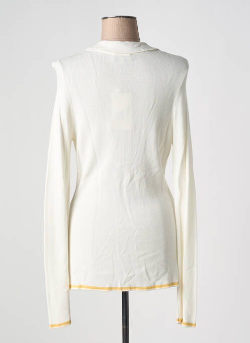 Vestă cu mâneci lungi alb SURKANA femeie