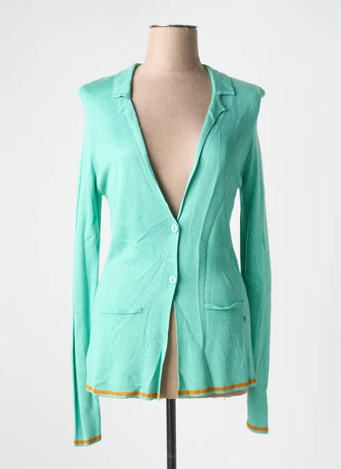 Vestă cu mâneci lungi verde SURKANA femeie