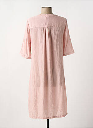 Rochie midi mâneci scurte mâneci scurte roz BEST MOUNTAIN femeie