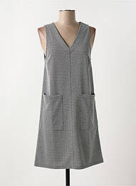 Rochie midi imprimeu fantezie fără mâneci negru SEE THE MOON femeie