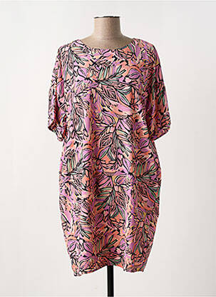 Rochie scurtă croială fluidă mâneci scurte roz MOLLY BRACKEN femeie