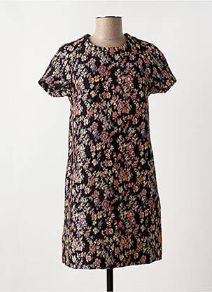 Rochie scurtă mâneci scurte mâneci scurte negru BEST MOUNTAIN femeie