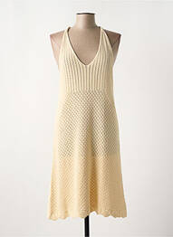 Rochie de plajă croială cambrată bej MOLLY BRACKEN femme