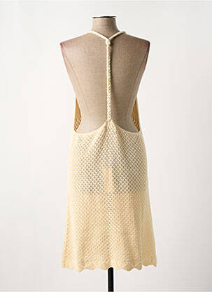 Rochie de plajă fără mâneci bej MOLLY BRACKEN femeie