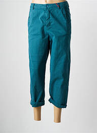 Pantalon trei sferturi croială dreaptă mărime normală verde JOHANNA PARIS femeie