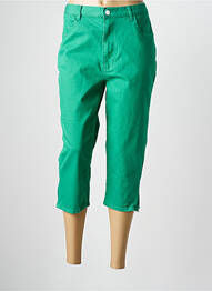 Pantalon trei sferturi elasticitate mărime normală verde LILI SIDONIO femme