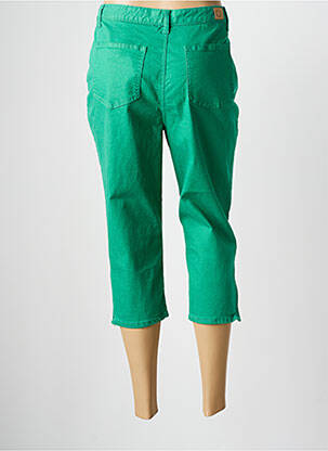 Pantalon trei sferturi elasticitate mărime normală verde LILI SIDONIO femeie