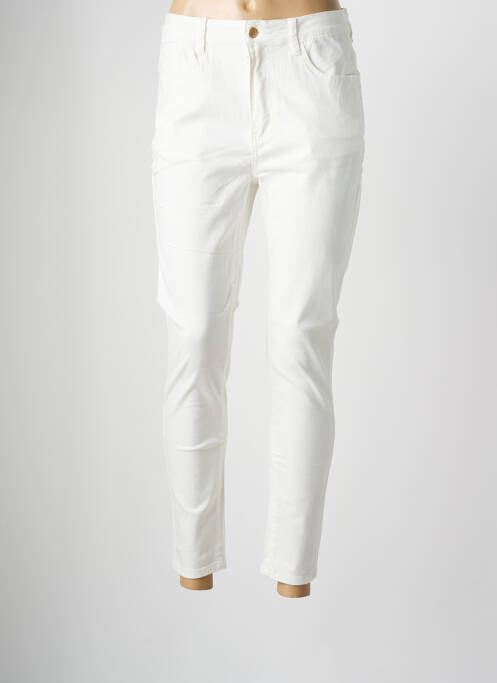 Pantalon slim alb MOLLY BRACKEN femeie