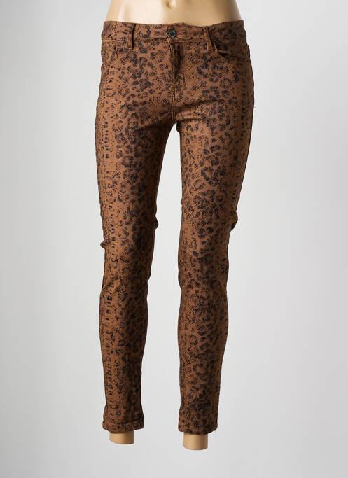 Pantalon slim elasticitate mărime normală maro ZAC & ZOE femme