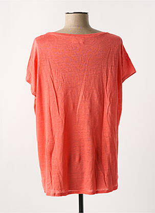 Tricou elasticitate mâneci scurte portocaliu AMERICAN VINTAGE femeie