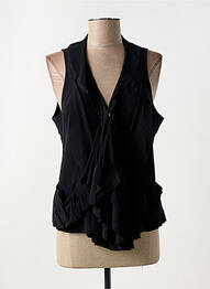Vestă fără mâneci croială cambrată negru MC PLANET femme