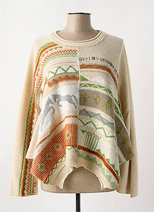 Pulover bej HIGH femeie