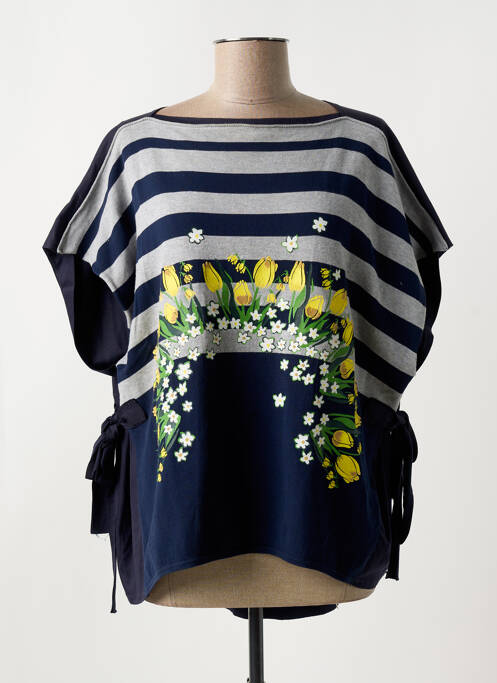 Pulover tunică albastru HIGH femeie